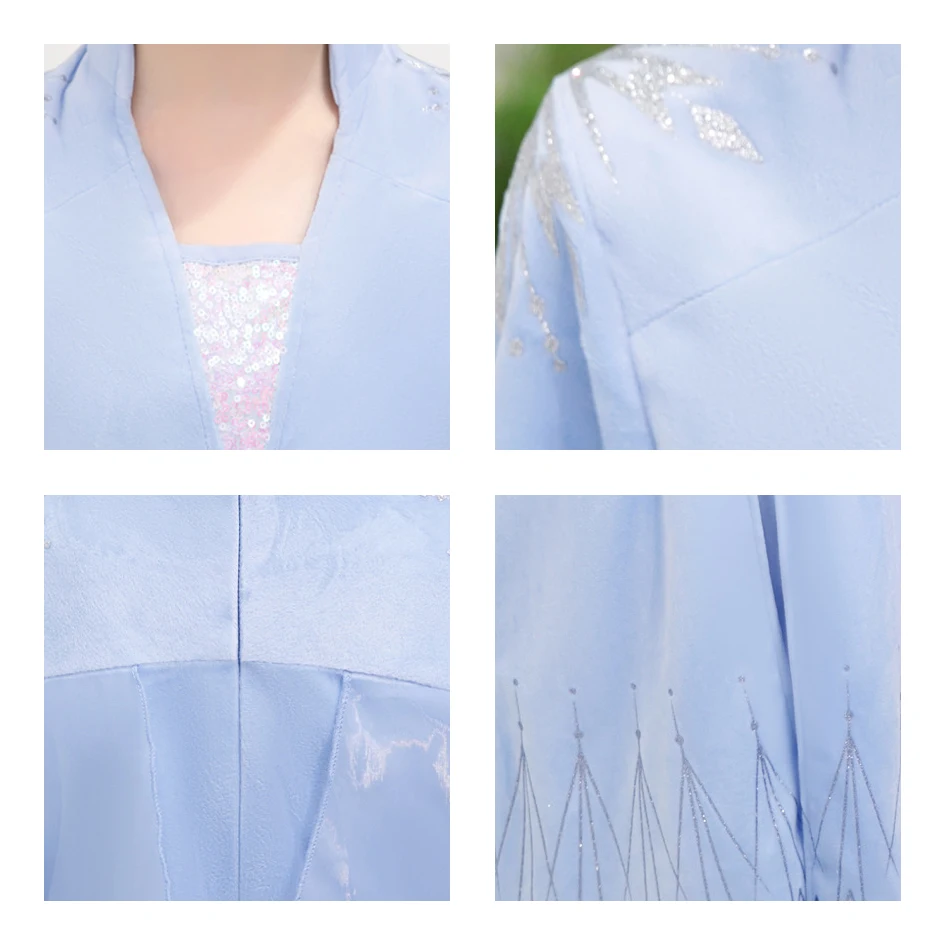 Платье принцессы с длинным рукавом для девочек изящный костюм из фильма Эльза