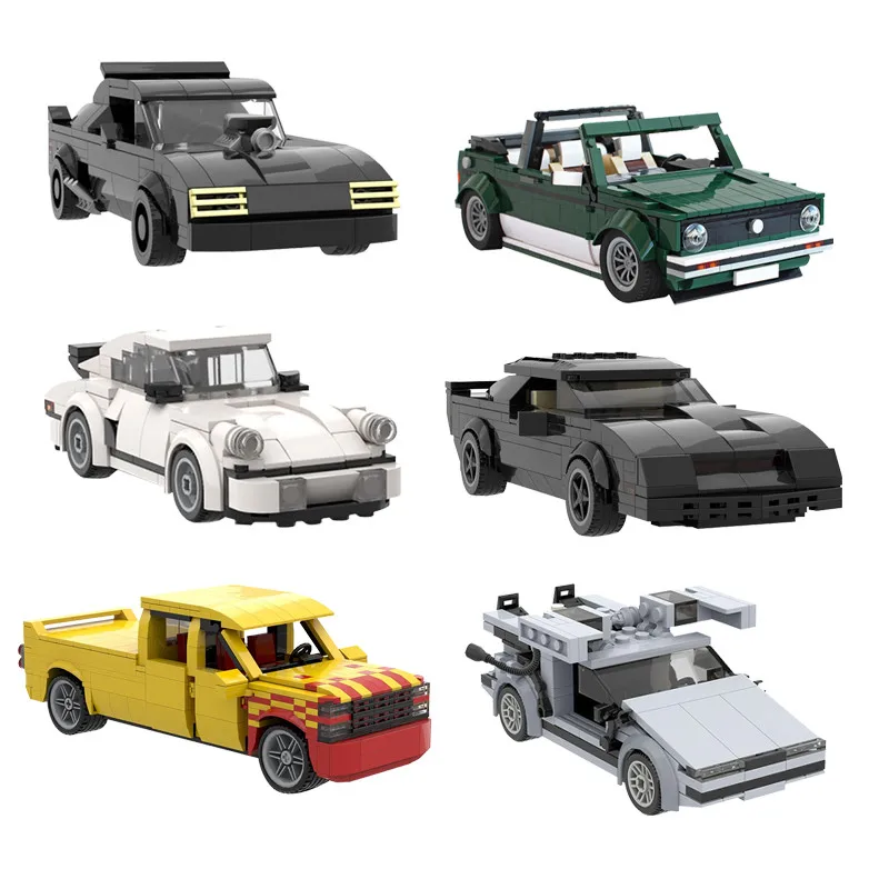 

MOC City Racer Vehicle Super Famous Car Speed Diy Kids Policemen Classic Mechanical Design Model Building Blocks Toys Children