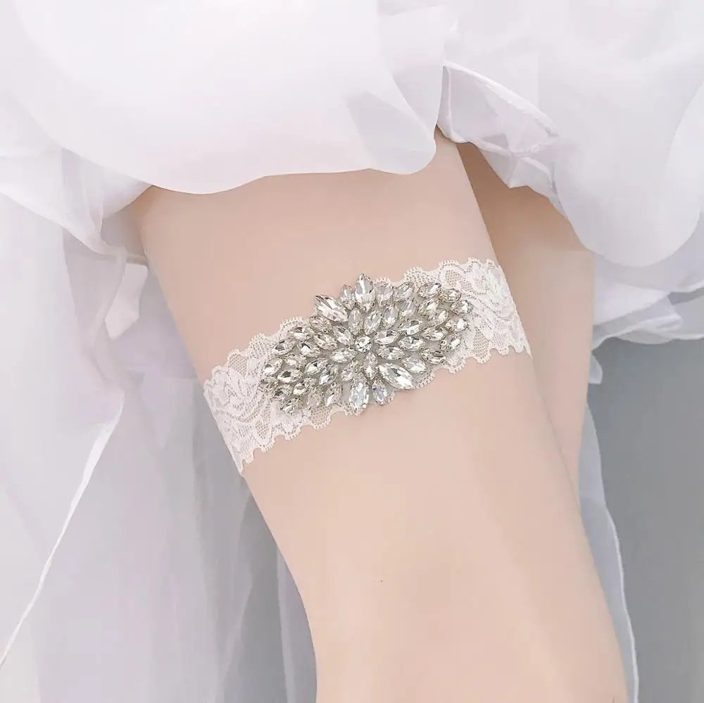 Прямая продажа с фабрики свадебная подвязка белый кружевной сувенир