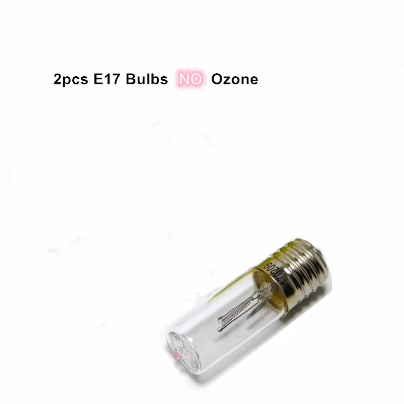 

Hot 3pcs/2pcs Set 3W UV Bulb Light E17 Lamp Holder Start Capacitor Black Light Bulb UV Sterilization Lamp with Ozone DIY Kit