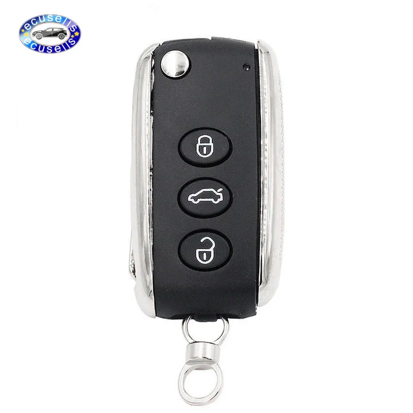 Новый трехкнопочный сменный необработанный складной чехол для ключа с