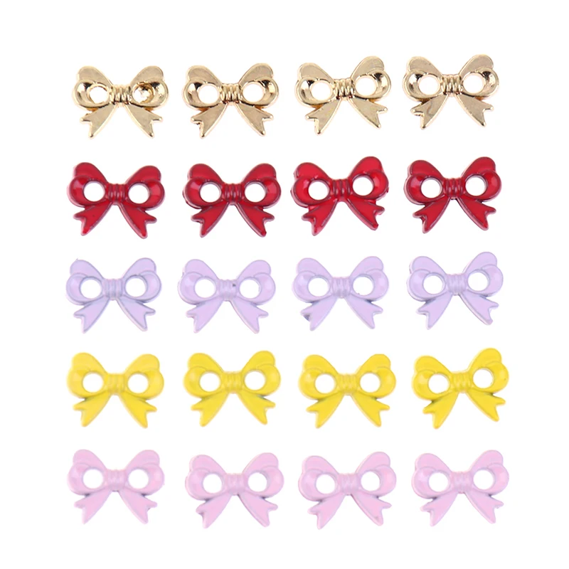 

20pcs New Tiny Butterfly Decoration Buckles for DIY Doll Clothes Mini Metal Button Buckle Dolls Clothing Sewing Accessories