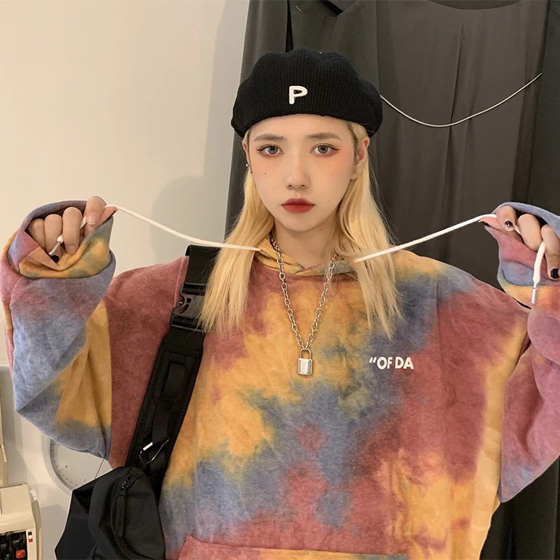 Женская толстовка с капюшоном Повседневная Толстовка в стиле Харадзюку большие