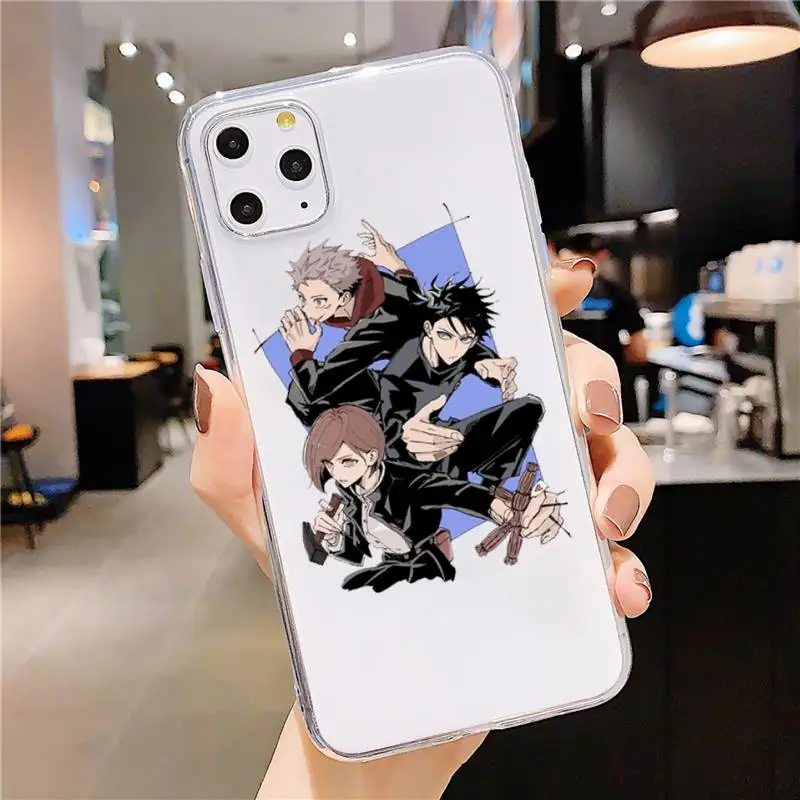 

Jujutsu Kaisen Gojo Satoru Anime Phone Case Transparent soft For iphone 5 5s 5c se 6 6s 7 8 11 12 plus mini x xs xr pro max