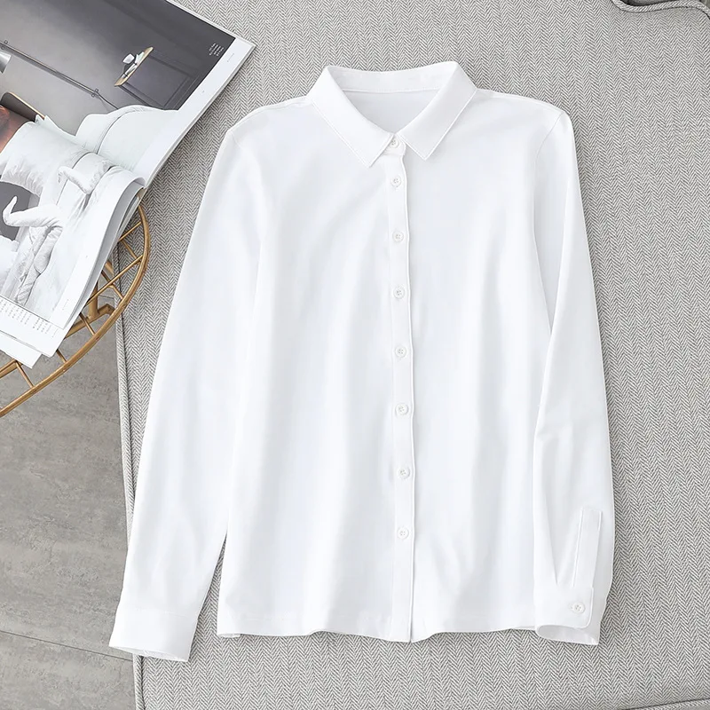 

Ladies' autumn shirt Design women's top Contracted joker Long sleeve dress SBZ007-SBZ011