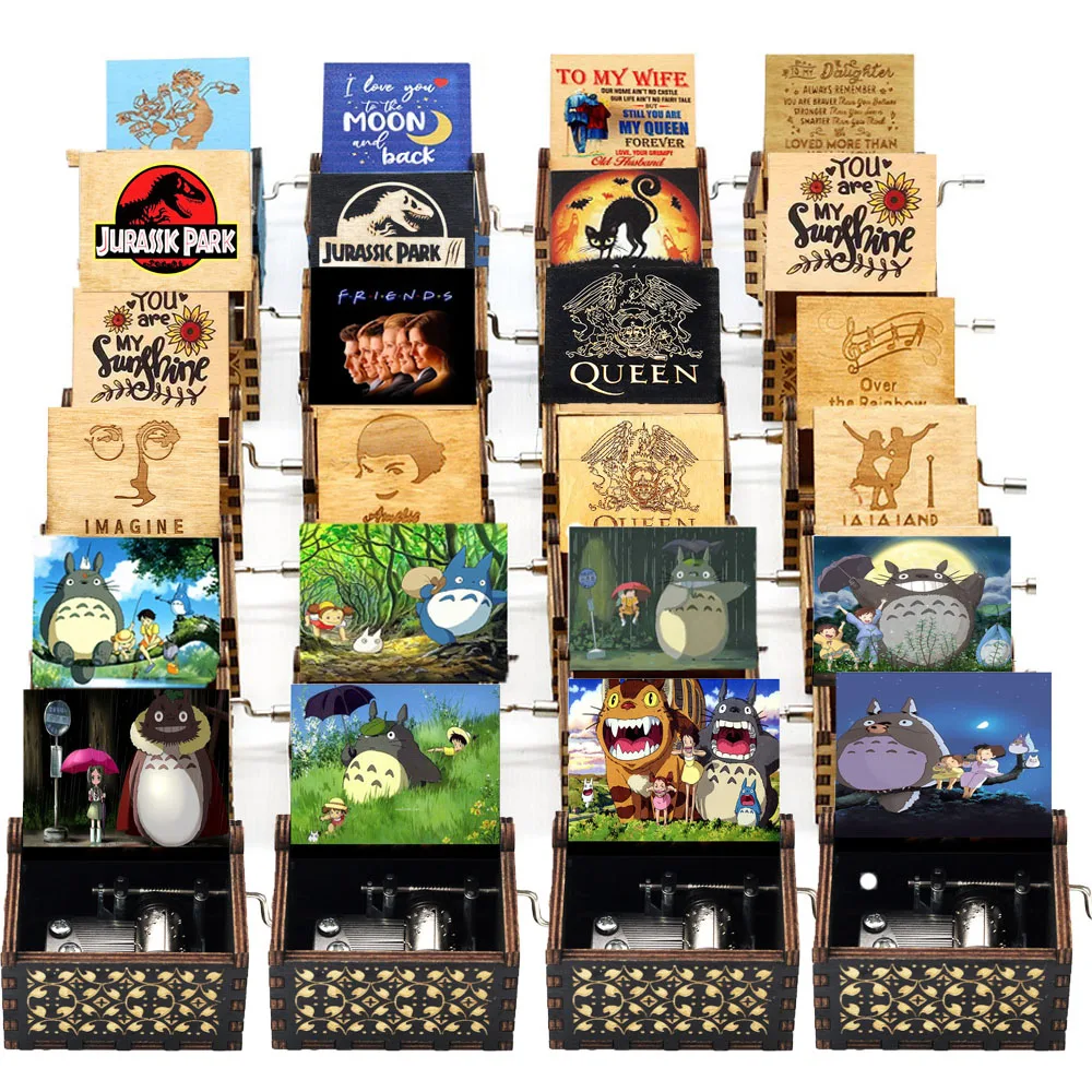 Музыкальная шкатулка Totoro Парк Юрского периода деревянная музыкальная ручной