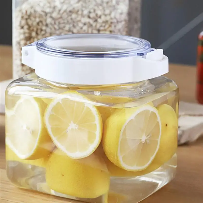 1 шт. прозрачный Еда печать Jar бак для хранения зерна гидроизоляционные Jar|Бутылки