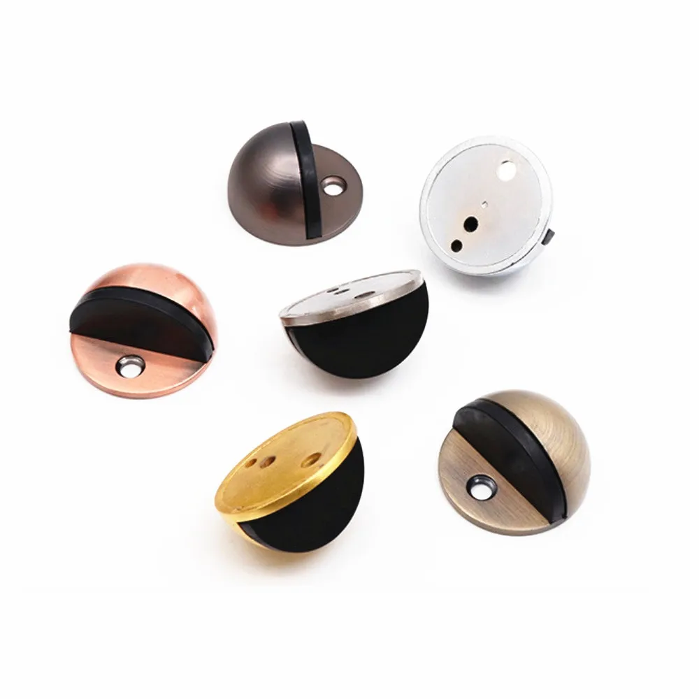 5 шт./упак. цинковый сплав резиновая Скрытая дверная пробка дверные держатели