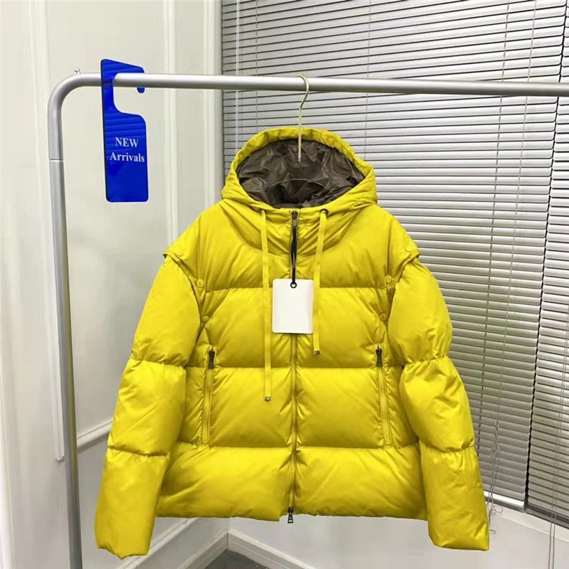Winter New Women 90% White Duck Down Coat Hooded Thickening Warm Down Short Jacket Solid enlarge