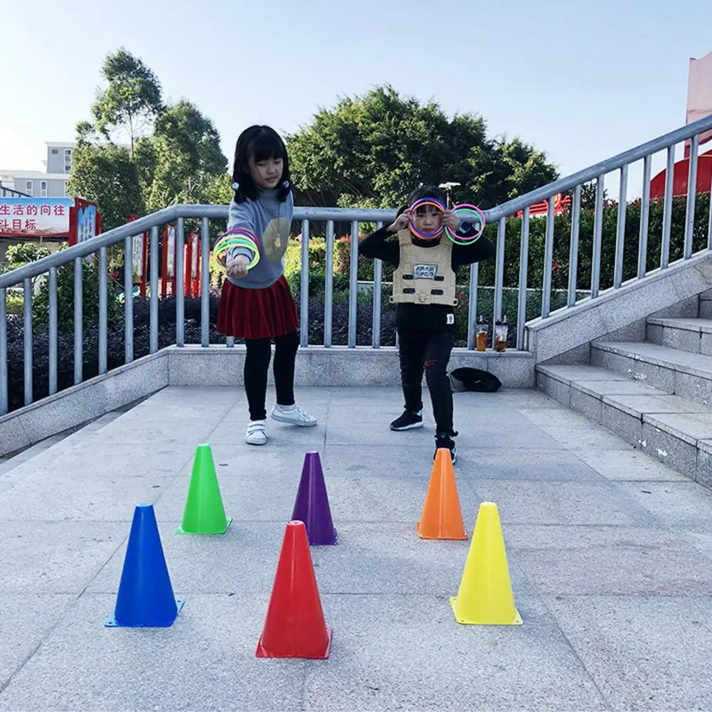 16 шт./компл. набор игрушек колец для родителей и детей игра обруч музыкальная