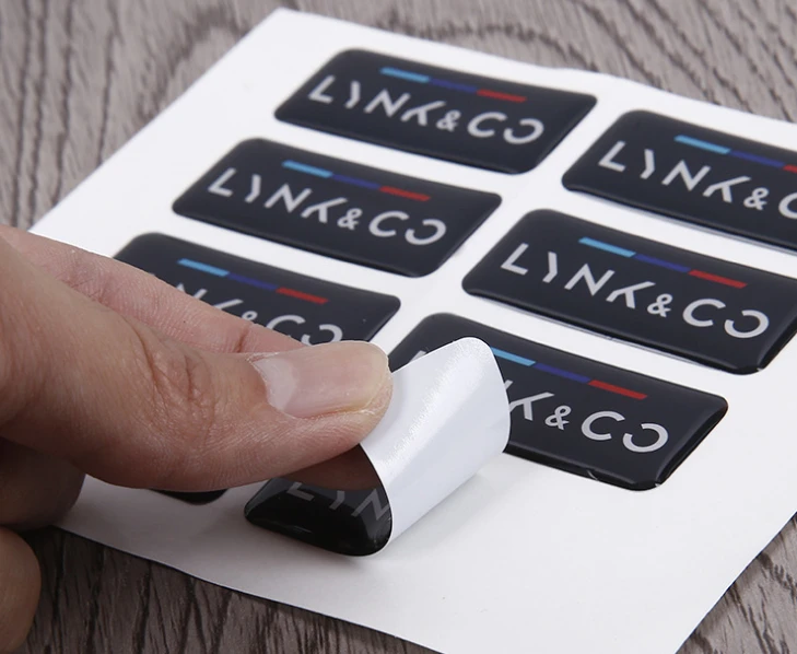 Пользовательские не пожелтевающие 3 м клейкие кристаллы 3D наклейки эпоксидная