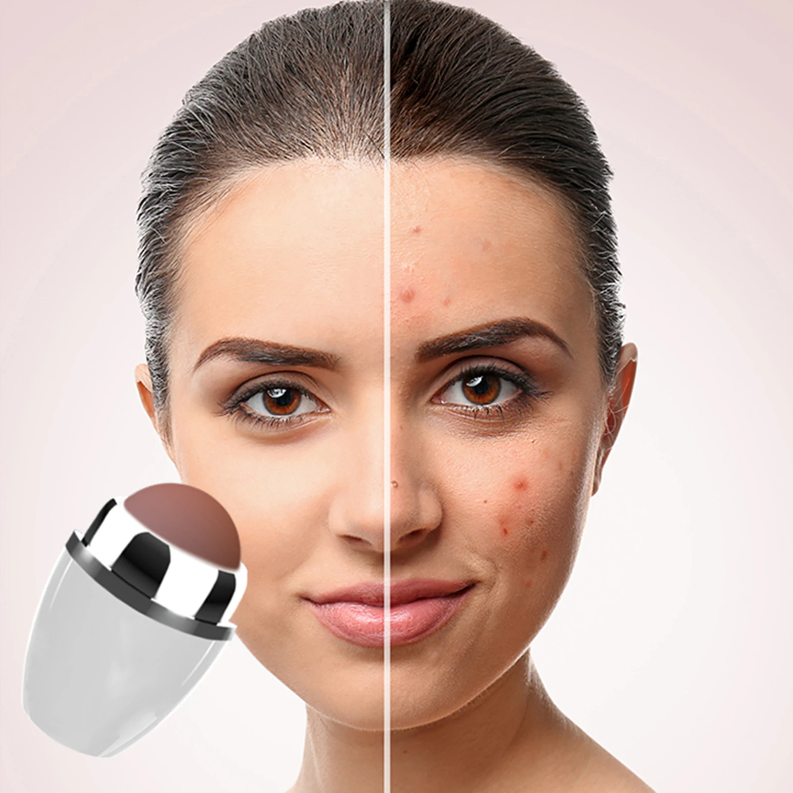 

Oil-Absorbing Volcanic Stone Roller face Skincare Rolling Stick Ball At-Home Oil Control Remove Stick Face Shiny Changing