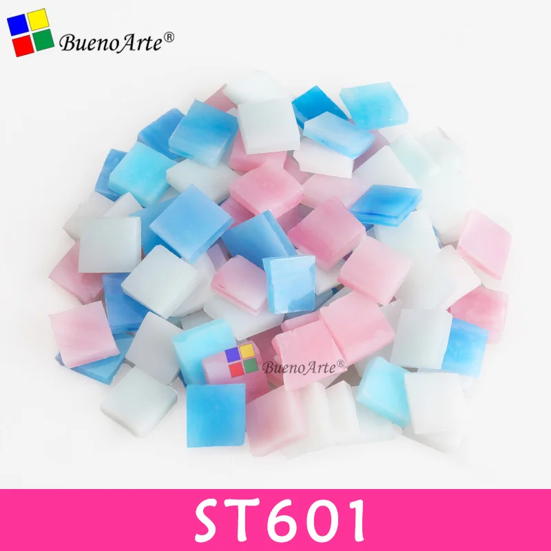 ST601 200 г/270 шт 10X10 мм 3/8 дюйма микс витражные полосы, мозаичные хобби, DIY Поставщик материалов, Мини Свободные Стеклянные детали Тиффани - Цвет: ST601