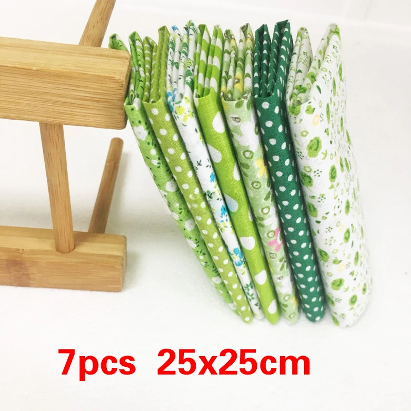 7 шт./компл. хлопковая ткань с принтом швейная стеганые ткани для лоскутного шитья