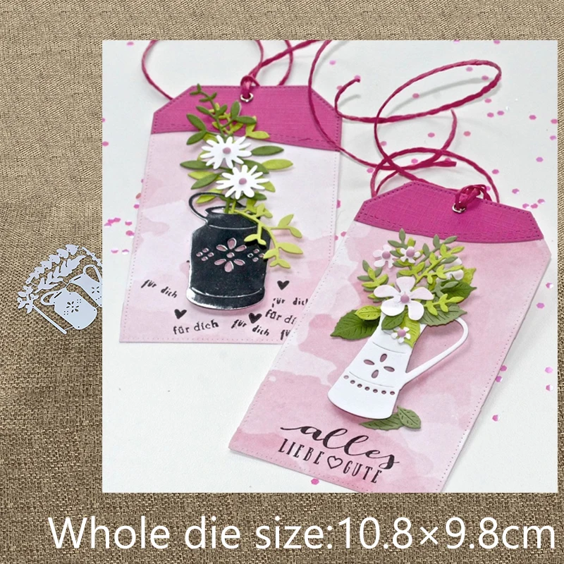 

New Design Craft Metal Cutting Die die cuts 6pcs Leaf branch kettle scrapbooking Album Paper Card Craft Embossing die cuts