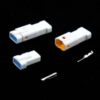 235 sets 4 pin mini automotive white connector 0 7mm waterproof housing male female wiring plug for motorcycle cars marine
