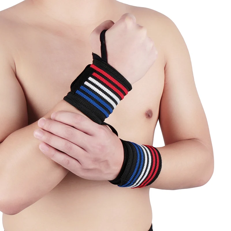 

1 Piece Sports Wrist Support Elastic Adjustable Weightlifting Fitness Wristband Fitness Strap Wristband