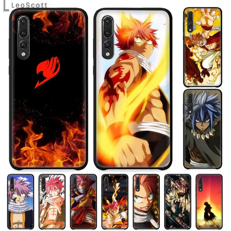 

Fairy tail natsu anime cool Phone Case For Huawei honor Mate P 9 10 20 30 40 Pro 10i 7 8 a x Lite nova 5t Shell Cover Funda