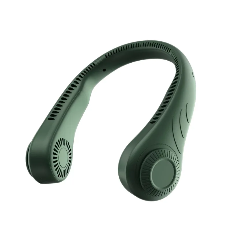 

Portable Leafless Hanging Neck Fan 360 Degree Lazy Neckband Fan 78 Surround Air Outlets Usb 4000mah Rechargeable Neck Fan