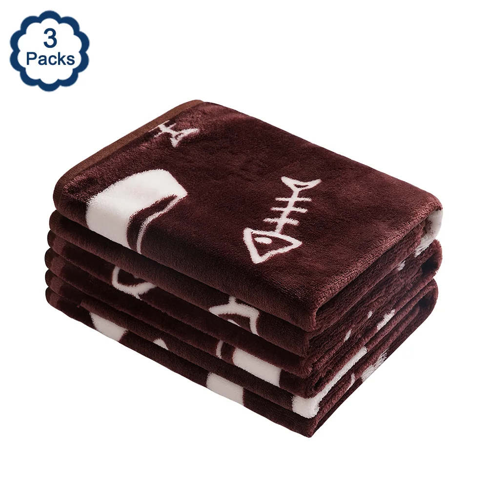 3 упаковки одеяло для домашних животных коврики кровати супер мягкие пушистые