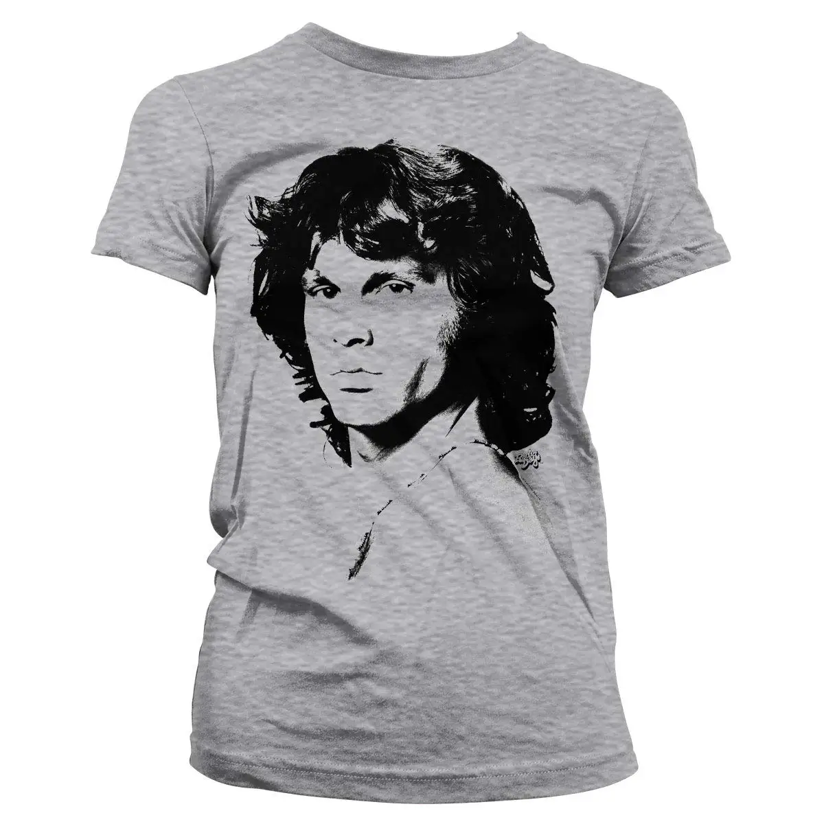 Официально Лицензированная портретная футболка Jim Morrison летняя брендовая для