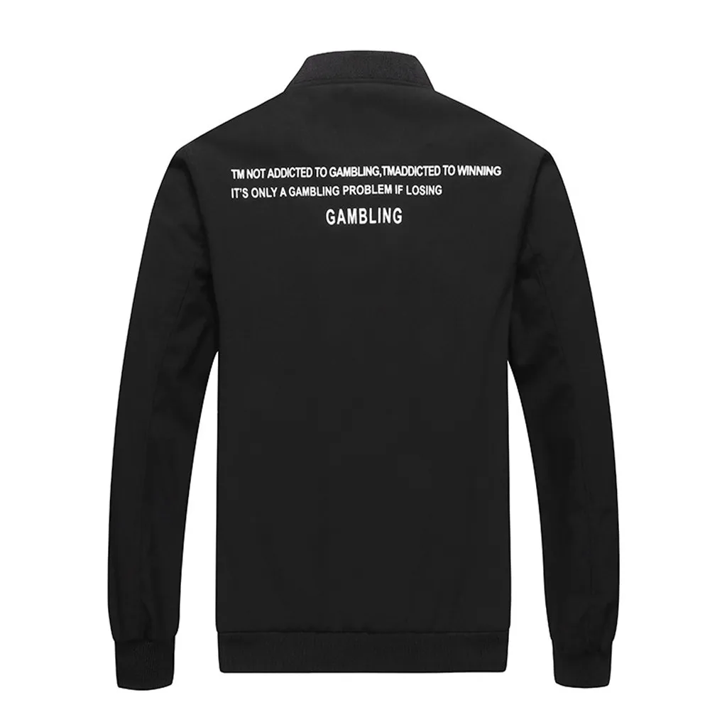 SAGACE мужская куртка-бомбер однотонная Молодежная тонкая Водонепроницаемая