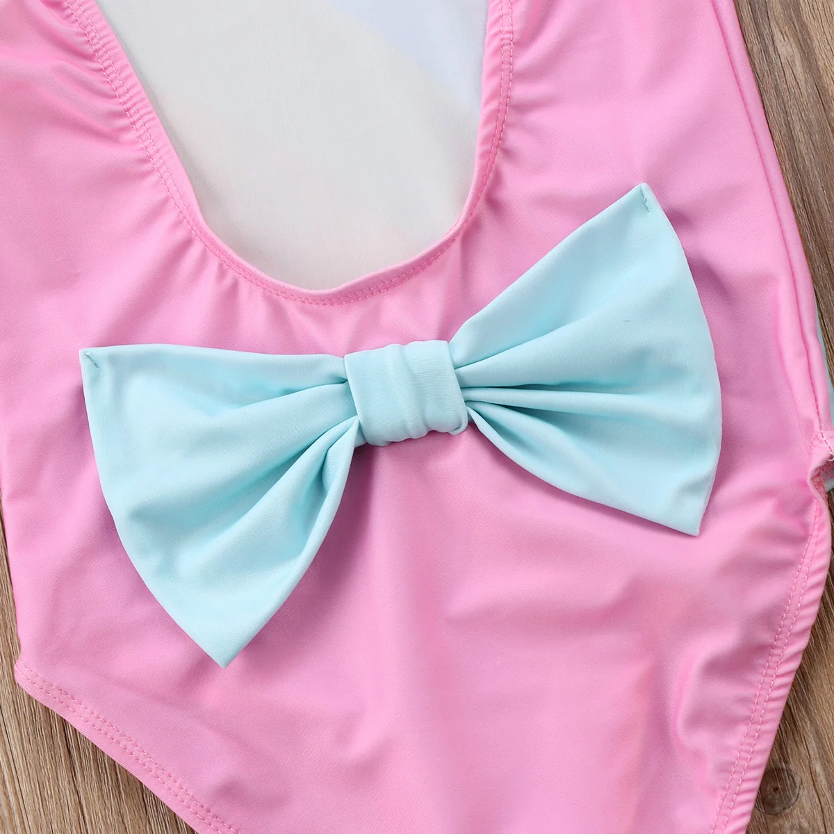 Новинка 2018 года милое бикини для маленьких девочек купальник с открытой спиной