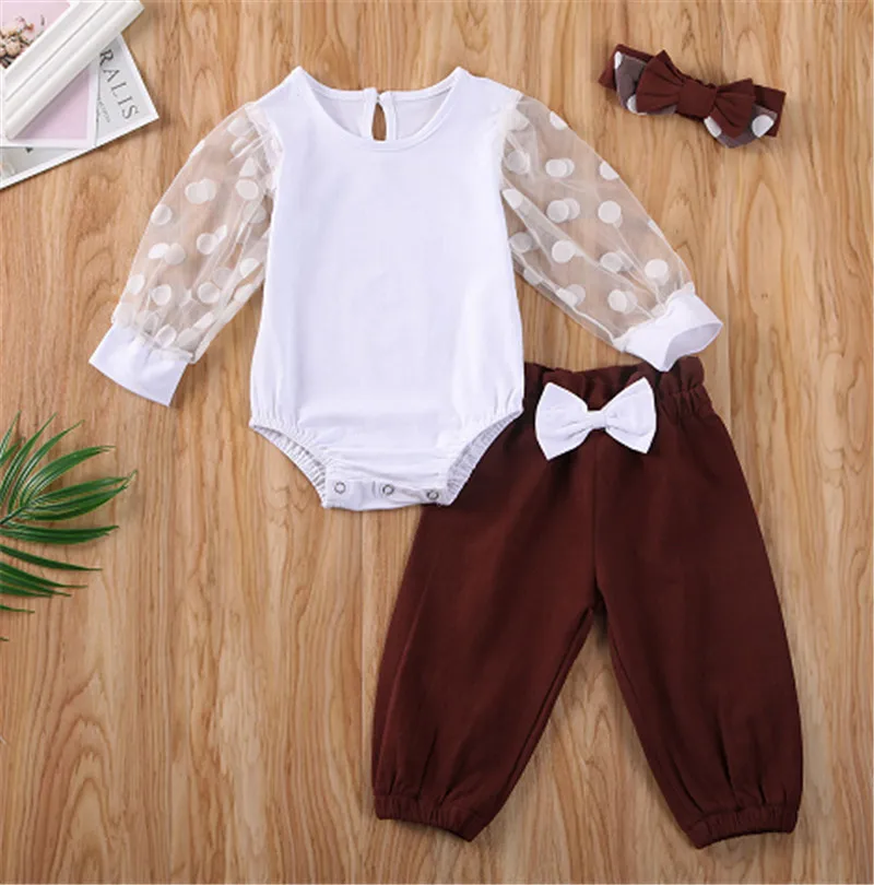 Комплект одежды для новорожденных девочек 0-24 мес. весенне-летний кружевной