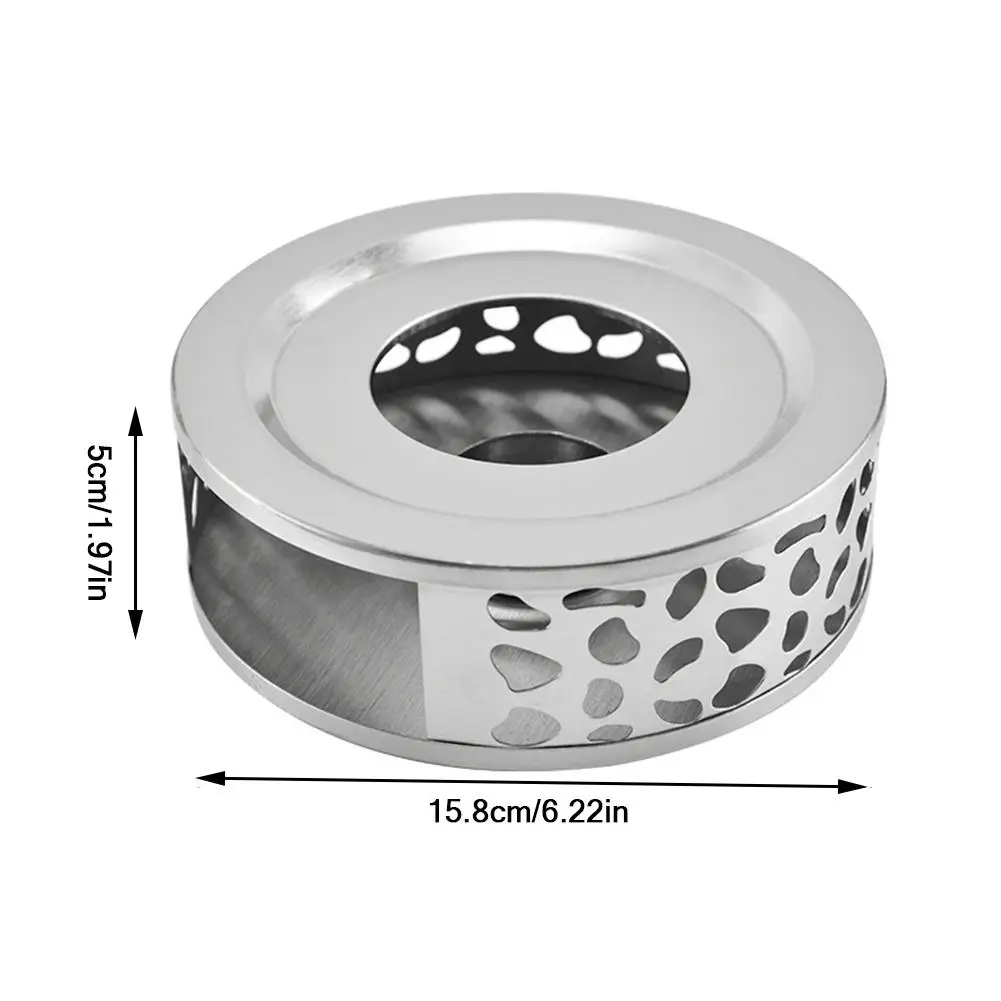 

Tea Warmer Accessories Durable Stainless Steel Candle Warmer Tea Light Holder Trivets Coffee Warmer Heating Base Teapot Warmer