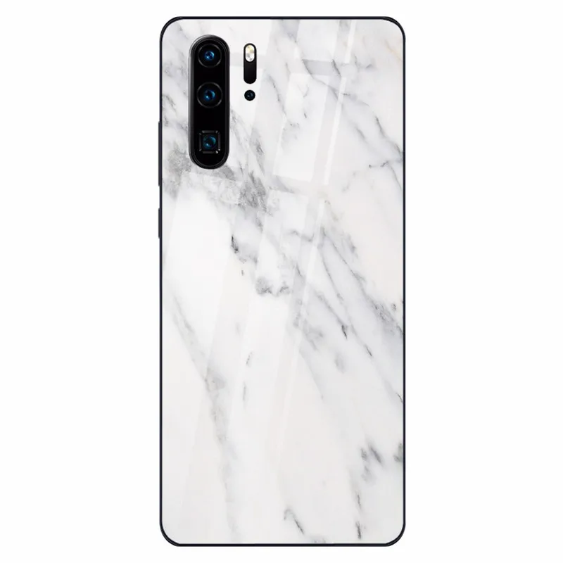 17 Tempered Glass Case For Huawei 9 10 Lite 8X 8X MAX White Marble Phone Cases For Nova 3 P-smart-Z P30 P20 Lite MATE 20 LITE Funda - Цвет: 17