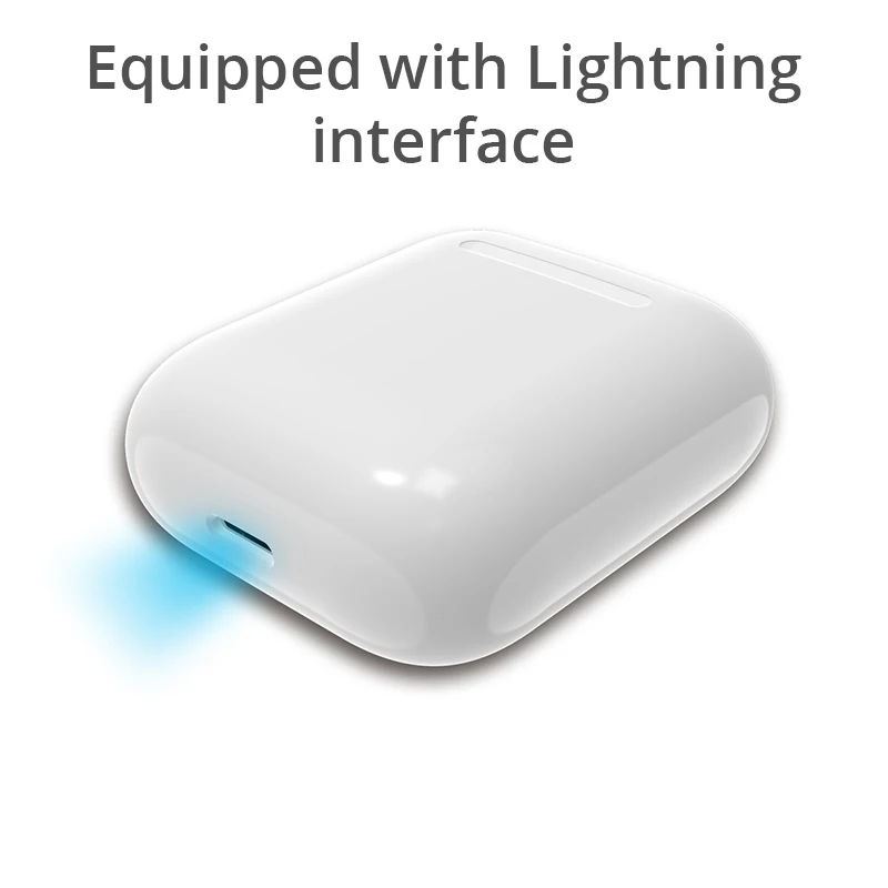 Беспроводная зарядная коробка для Airpods Apple Bluetooth наушники зарядное устройство дом