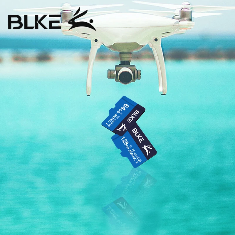 BLKE TF карта класс 10 флюоресцентная Micro SD 32 Гб 64 128 ГБ 256 для флюоресцентной