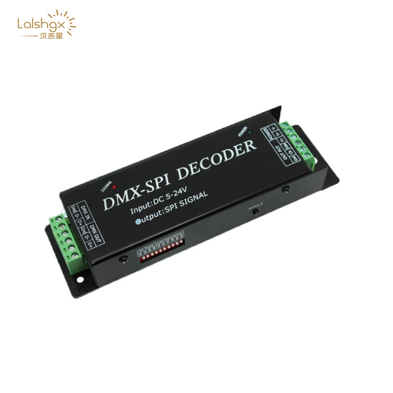 DC5V 12V 24V DMX200 SPI сигнал светодиодный контроллер DMX к декодер для 2801 6803 2812 2811 полосы