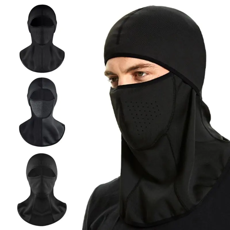 Уличная зимняя велосипедная маска для лица флисовая термомаска Балаклава