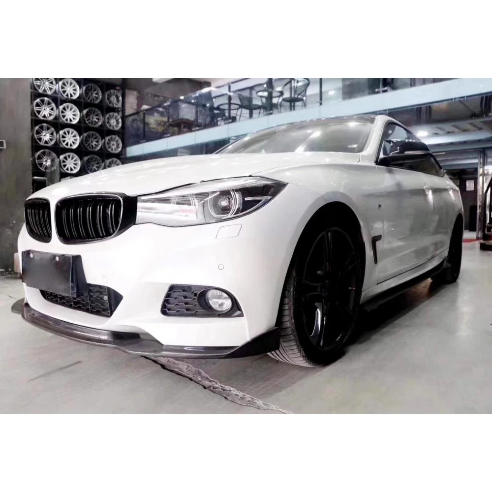 Front Bumper Fins Canards For BMW 3 Series F34 GT M Sport 2014 - 2019 Lip Splitters Carbon Fiber | Автомобили и мотоциклы