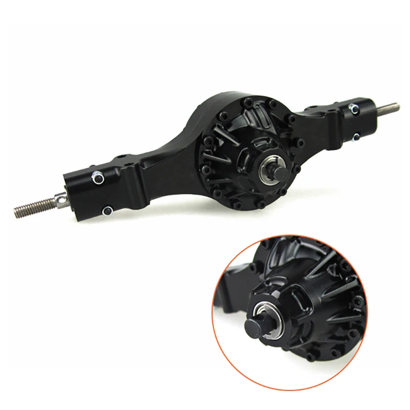 Продажа Металлический задний мост LESU Q9021 для 1/14 Tamiya RC трактор грузовик гидравлический самосвал с дистанционным управлением Scania MAN Benz TH02070-SMT3