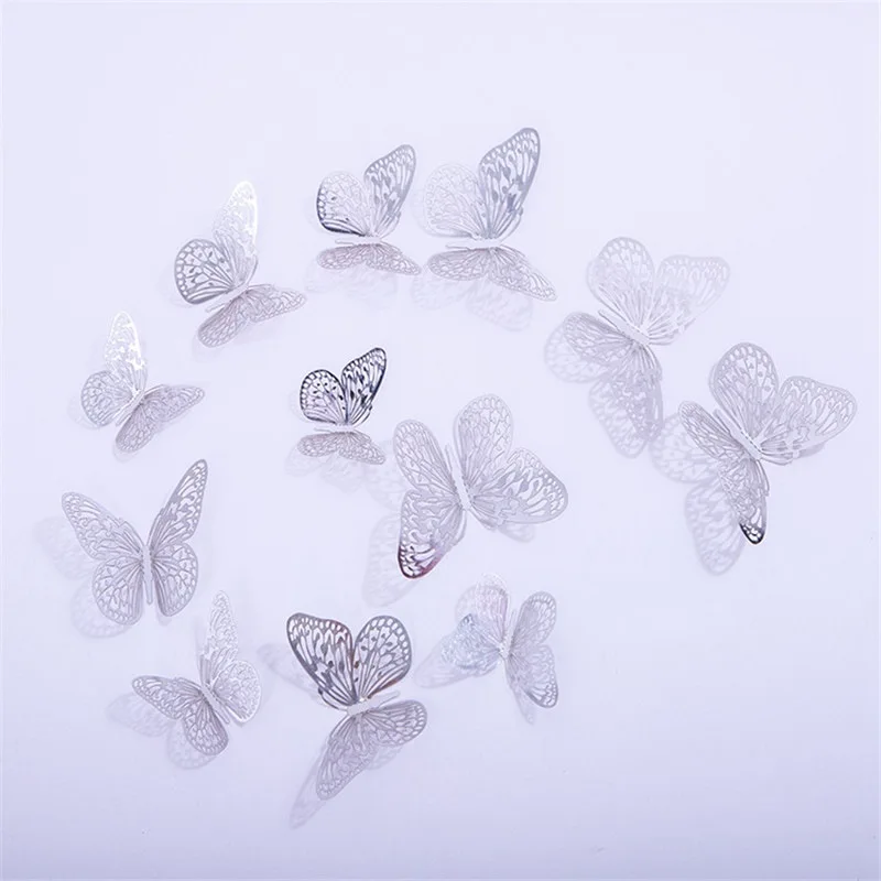 3D декоративные бабочки из ПВХ для спальни занавески вечевечерние 12 шт./лот | Дом и