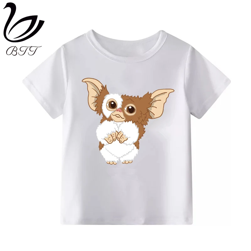 Gremlins Милая футболка для детей детская одежда с короткими рукавами вечерние футболки с забавными рисунками для мальчиков и девочек