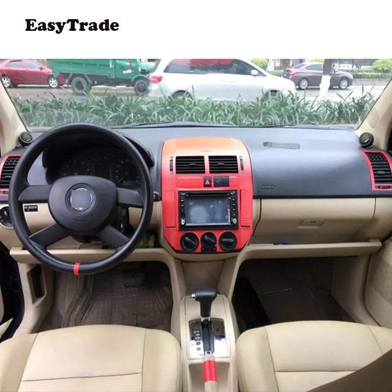Наклейка для автомобиля Volkswagen VW POLO 2003 2011 Набор наклеек из углеродного волокна с