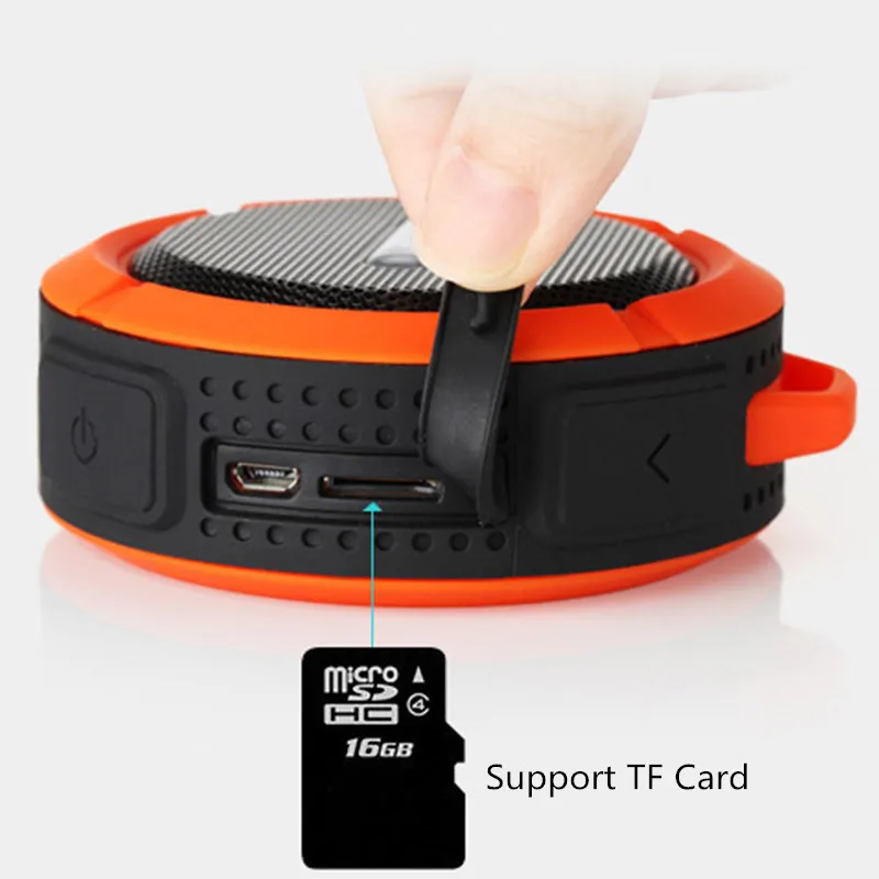 Портативный водонепроницаемый беспроводной Bluetooth динамик мини круглый