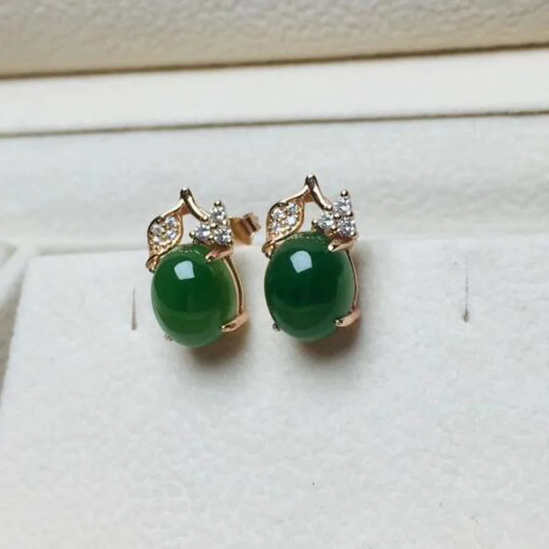 Настоящий Сертифицированный натуральный Хотан яшма 925 пробы серебро ювелирные