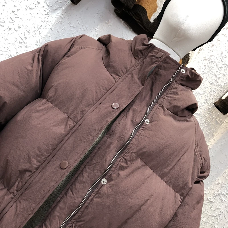 2022 New Winter Women's Jacket Coat Streetwear Padded Warm Femme Black Puffer Parkas Matte Hooded Korean Style Woman Clothing