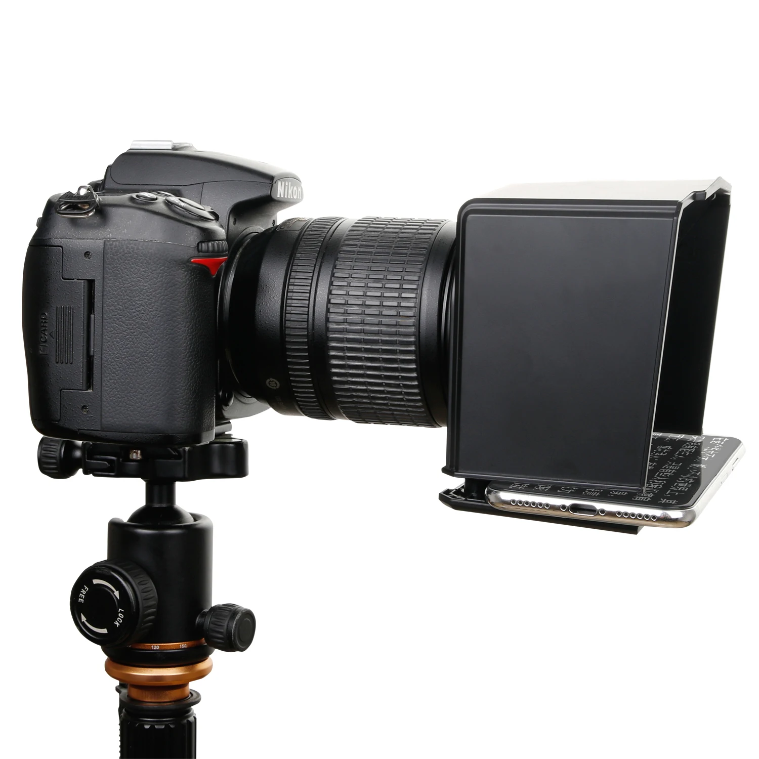Teleprompter для Xiaomi iPhone samsung huawei телефон для sony Canon Nikon DSLR камера видео интервью телепромптер смартфон