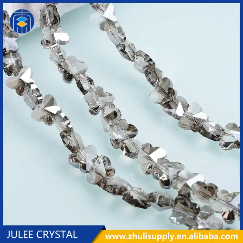 A52-014 JuleeCrystal 10 мм 14 мм хрустальные бусины в форме бабочки для украшения дома - Цвет: A52-014