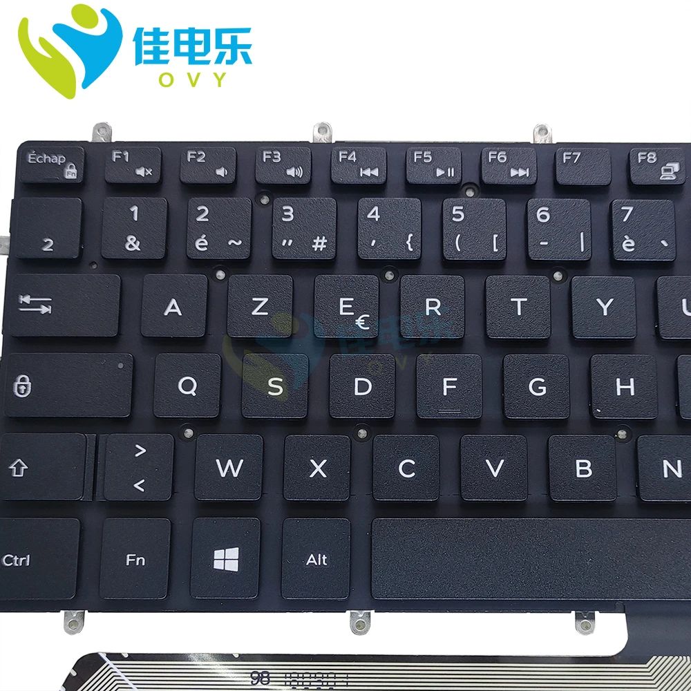02J0HC Французская клавиатура с раскладкой azerty для Dell Inspiron 7566 7577 7587 7567 7580 7778 5570 5575 2J0HC