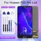 Оригинальный дисплей для Huawei P20 Pro, сенсорный экран, дигитайзер в сборе, телефон le29 L04 AL01, ЖК-дисплей с рамкой, бесплатная доставка