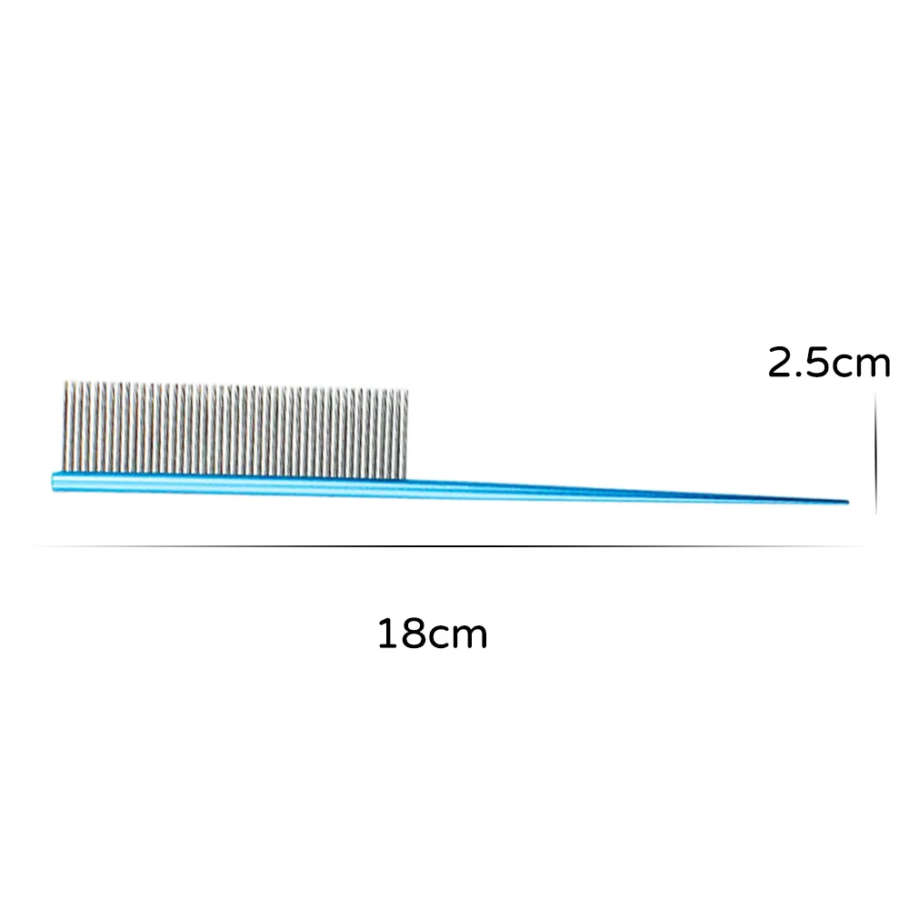 

18cm Stainless Steel Dog Comb Professional Steel Grooming Comb Dog Cat Cleaning Brush For Hair Cut For Dog Grooming