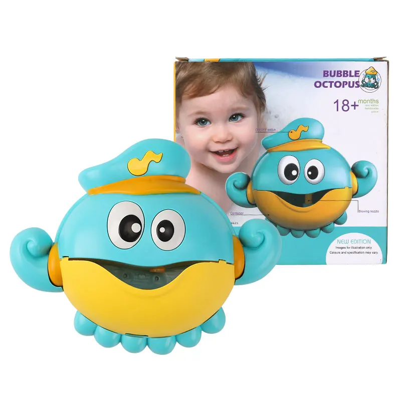 octopus with box Детская игрушка для ванны пузырчатая лягушка и краб пузырьки мыло для детей пузырьковая игрушка машина для ванны забавные Пузырьковые жидкие Игрушки для ванны для детей - Цвет: octopus with box