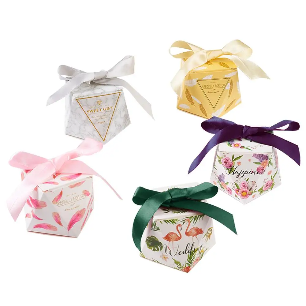 10 комплектов лента стандартная Подарочная коробка для конфет форма