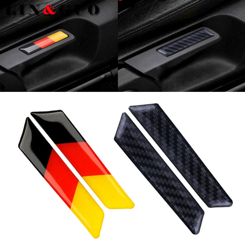 2 шт. автомобильный Стайлинг наклейка из углеродного волокна подъемный ключ